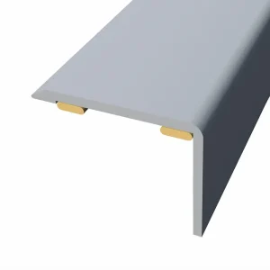 Laminate Threshold Stair Nosing Brushed Aluminium 2.7m