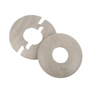 Solid Oak Radiator Pipe Cover 15mm Light Grey Stained Pack of 2