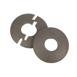 Solid Oak Radiator Pipe Cover 15mm Medium Grey Stained Pack of 2